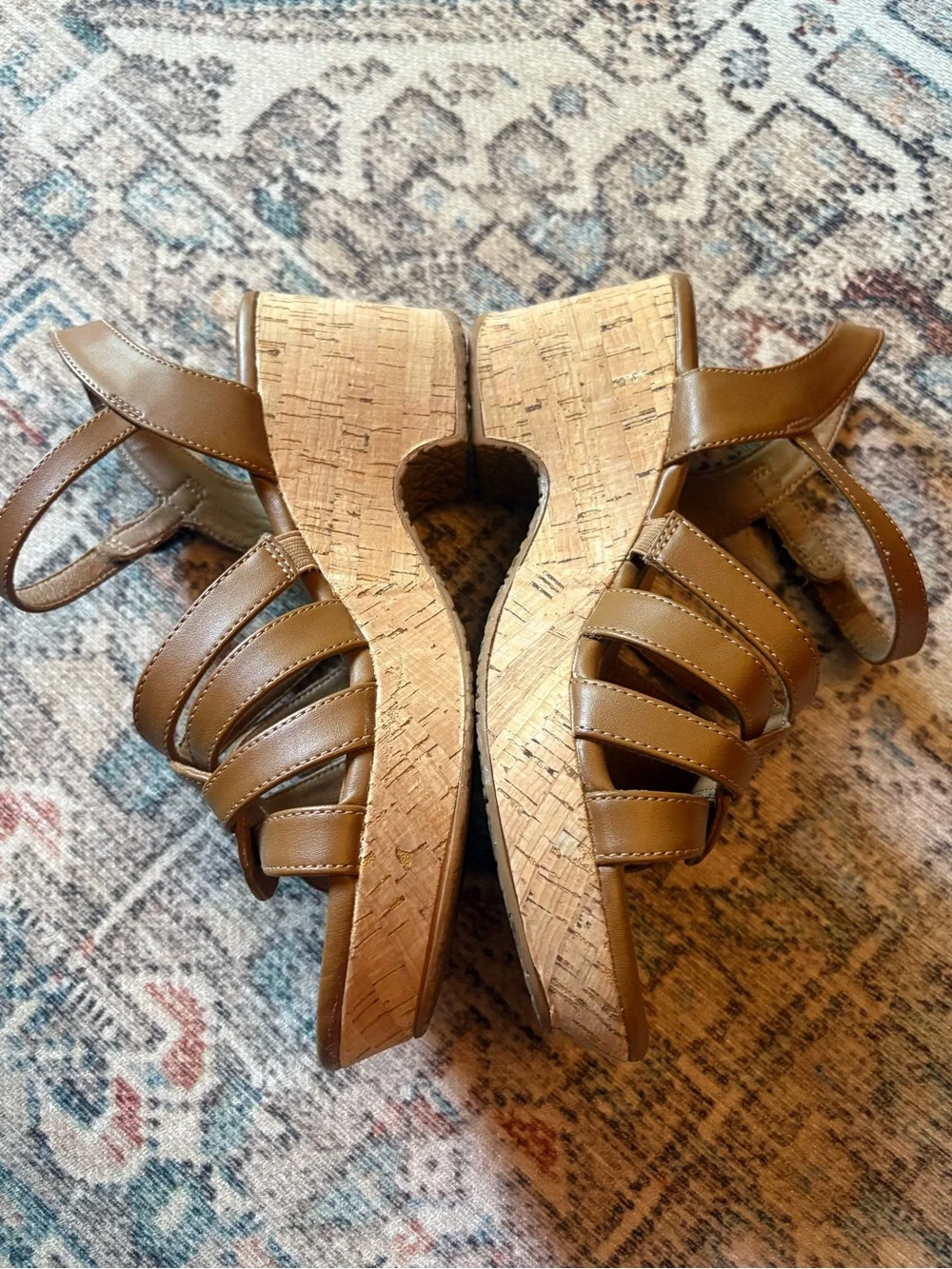 BareTraps wedge cork sandals, Women’s 8.5